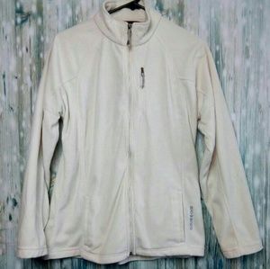 Black Diamond cream color full zip fleece jacket